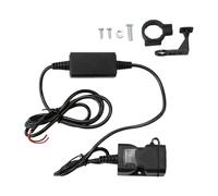 Cargador de teléfono para motocicleta - Adaptador USB 12V impermeable, toma de corriente montada en el manillar, kit de carga de ahorro de energía | Carga rápida para teléfono móvil, tablet