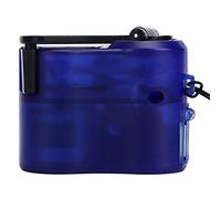 Cargador de Teléfono Portátil USB con Manivela de Mano, Cargador USB de Mano de Emergencia, Bancos de Energía para Acampar Al Aire Libre (Azul)