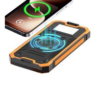 Cargador de teléfono solar, 10000 mAh, resistente al agua, carga inalámbrica, paquete de batería solar, para camping, senderismo, , festival de música, smartphone, cámara