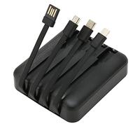 Cargador de Teléfono Solar Portátil, Banco de Energía Solar de 20000 MAh con Puertos de Salida Dual Puerto USB C y Puerto Micro USB Cargador Solar para Exteriores con Cable de (Negro)