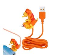 Cargador De Teléfono USB C - Cable De Carga Rápida para Perros Lindos De 35 G, Cable De Protección De Batería Tipo C, Adaptador De Corriente Móvil con Diseño De Mascotas | Solución De Carga