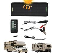 Cargador de tracción solar de 12V - mantenedor de baterías universales para vehículos y equipos al aire libre | Cargador de batería de automóvil portátil para almacenamiento de invierno - Función