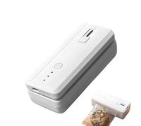 Cargador de vacío para bolsitas, apagado automático - Organizador de conservación para aperitivos - Para patatas fritas carne verduras bolsas, uso interior exterior cocina casa viaje