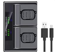 Cargador de viaje dual USB compatible con baterías Leica BP-SCL6, cámara Leica Q3 SL3 Q3 43 y cargador BP-SCL6