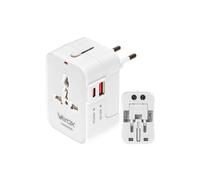 Cargador de viaje UK/US/EU/AU, USB-A, USB-C (PD20W) BX15398