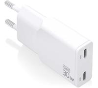 Cargador delgado GaN de 30 W 2 puertos USB-C PD3.0 QD4.0 (blanco) - AISENS
