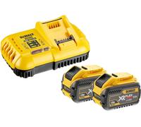 DeWALT Accesorios - Set cargador 8 A, 2x 18/54V Li-Ion batería 6 Ah DCB118X2