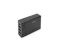 Cargador - Digitus - DA-10195 - 20 V - 3 Puertos USB - 1 Puerto USB-C - 1,2 m Negro