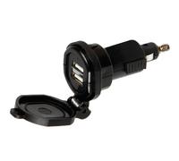 Cargador Din-Tech USB de 2 puertos - Carga rápida - 2700 mA - 12/32 V