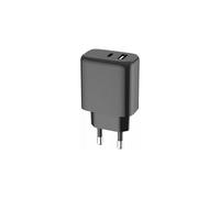 Cargador Doble de Sector USB C 40W (15+25W) Power Delivery Negro - 100% Plástico reciclado Bigben