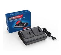 Cargador doble para baterías Bosch Professional de 18 V, repuesto para GAL 18V-40, GAL18-80 GAL 18V-160, GAL 18V6-80, EXAL18V2-320, compatible con Bosch GBA/Core/ProCORE 18V