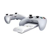Cargador doble PDP METAVOLT Xbox Series X/S or Xbox One, Magnetic Charging Station for Two Wireless Xbox mandos, Cinematic Lights with Auto-Dim, Officially Licensed by Microsoft White EU Plug