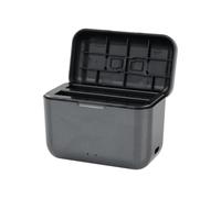 Cargador dual compacto y eficiente para Insta360 X5, cargador de batería ABS con soporte de batería, accesorios de carga de cámara, fuente de alimentación para dos baterías, accesorios de cargador de