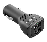 Cargador dual de alta velocidad TomTom, 2.4 A, para todos los GPS TomTom y otros dispositivo que se cargue con USB, smartphones o tablets (ej:Phone, Samsung, etc.)