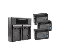 Cargador Dual De Batería VW-VBT190 De 1950 MAH, Compatible con Panasonic, For HC-V110 HC-V130 HC-V160 HC-V180 HC-V201 HC-V210 HC-V230 HC-V250(3 Battery Set)