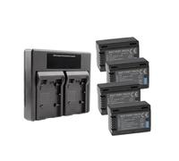 Cargador Dual De Batería VW-VBT190 De 1950 MAH, Compatible con Panasonic, For HC-V110 HC-V130 HC-V160 HC-V180 HC-V201 HC-V210 HC-V230 HC-V250(4 Battery Set)