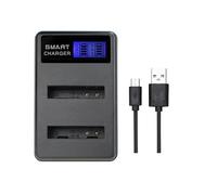 Cargador dual LCD compatible con 2 baterías Canon NB-6L antimemoria LC9108