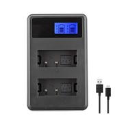 Cargador dual LCD compatible con baterías Canon 2X LP-E17, efecto memoria LC9106