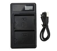 Cargador Dual para Baterías EN - EL14, Cargador USB Tipo C con Pantalla LCD, DC 5V 2A 10W - Protección Avanzada, Compatible con, Ideal para Fotógrafos