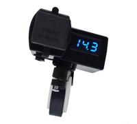 Cargador dual USB para motocicleta, 6-24 V, resistente al agua | Dos puertos USB se cargan al mismo tiempo, 5 V/3,1 A de potencia total, alimentan smartphones y tabletas sobre la marcha
