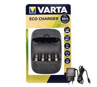 Cargador Eco VARTA Para Baterías AA Y AAA Cargador De Baterías Carga Rápida