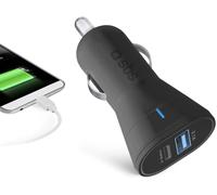 SBS Cargador de Coche 3.1A con Tipo C y USB