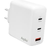 Cargador enchufable aqiila chargebird w4 120w 2x usb-c 1x usb-a