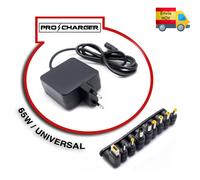 CARGADOR ENCHUFE PORTATIL 65W 15V 16V 18,5V 19V 19,5V AUTOMATICO 9 CONECTORES