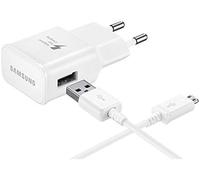 Cargador EP-TA20EWE Original (Micro-USB) Carga Rápida para Samsung Galaxy S3, S4, S6, S7, S7 Edge, Note 4, 5, Blanco (Bulk)