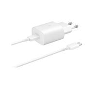Cargador EP-TA800 25W Super Fast Charging USB-C Corriente alterna para Samsung Galaxy S24, S24+, S24 Ultra, S23, S23+, S23 Ultra, S22, S22+, S22 Ultra, S21, S21+, S21 Ultra, S20