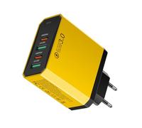 Cargador Europeo - Adaptador Europeo con 2 USB Y 2 PD,Cargador Rápido 4 En 1 para Teléfono Viaje Estudios Exterior Mochilero Aeropuerto Negocios Internacionales Estancia Hotel