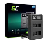 Green Cell® AHBBP-501 Cargador para GoPro AHDBT-501 Batería y HERO5 HERO6 Black/Silver Cámaras (2.5W 4.35V 0.6A Negro)