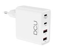 Cargador GaN DCU Advance Tecnologic 4 Puertos 100W Power Delivery QC 18W Blanco