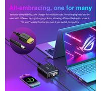 Cargador GaN de 330W para Portátil, Adaptador de Cable XT60 a DC, Compatible con Lenovo, ASUS, Dell, Alienware, HP, Acer, MSI, Razer, Xiaomi XT60 Acer 5517 330W