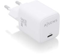 Cargador GaN de 35 W 1 USB-C PD3.0 QC4.0 (blanco) - AISENS