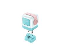 Cargador GAN de 65 W y 30 con diseño Robot PD3.0, Cargador rápido QC4. 3. PPS for portátiles tabletas(U-S-GAN 30W Blue Pink)