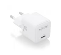 Cargador Gan de Pared Aisens ASCH-25W1P012-W/ 1xUSB Tipo-C/ 25W