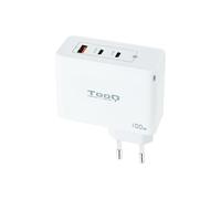 Cargador Universal 2x USB-C/PD + 1x USB-A/QC 100W (Blanco) - TOOQ