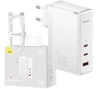 Baseus GaN5 PRO Cargador Rápido de Pared PD3.1 USB-C 140W Blanco