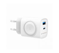 CARGADOR GEMBIRD 2-1 USB CARGA RAPIDA + APPLE WATCH BLANCO