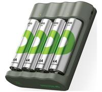 Cargador GP RECYKO B441 con 4 pilas AA de 2100 mAh