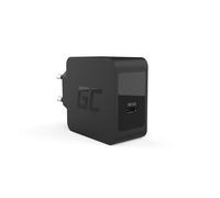 Cargador Green Cell CHAR07 18W USB-C Universal Protección AC Interior Negro