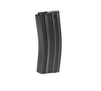Cargador hi-Cap de 300 Bolas de Capacidad para réplicas de Airsoft Tipo M4, AR15, M16, metálico en Color Negro de la Marca Rossi