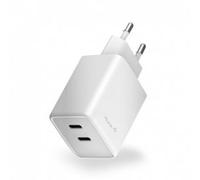 CARGADOR HUNE ECO DUAL 45W BLANCO NIEVE