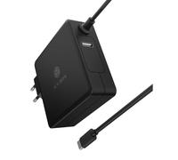 ICY PS101-PD - Cargador USB, 90 W, 5 - 20 V, 1 USB-C, 1 USB-a, negro