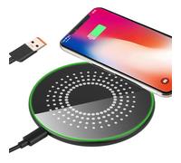 Cargador Inalámbrico 15 W Compatible con iPhone 16/15/14/13/12 Estación de Carga Inalámbrica Rápida Qi De 15 W para Samsung Galaxy S24/S23/S22/S21/S20/S10/Note 20/10, Huawei, Xiaomi