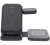 Cargador Inalámbrico 3-EN-1 15W (Negro) - NEDIS