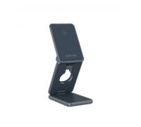 Cargador inalámbrico 3 en 1 de metal - Canyon - 15 W - Universal - Kit de carga inalámbrica - Gris