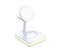 Cargador inalámbrico 30W 3 en 1 Cargador inalámbrico magnético for la estación de Carga rápida del Auricular del Reloj del teléfono de Macsafe(3 In 1 with Plug-01)