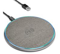 Cargador inalámbrico, almohadilla de carga inalámbrica de 15 W para iPhone 17/16/15/14/13/12/11 Pro/Pro Max/XS Max/XR/SE, Samsung Galaxy S22/S21S20/S10/S9/Note10/9, Huawei P40/P30, Xiaomi, AirPods 2